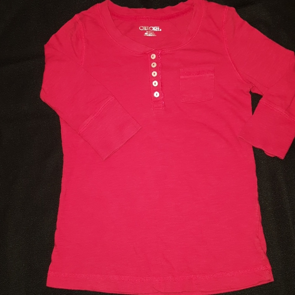 5 for $13✔Girls 3/4 sleeve shirt